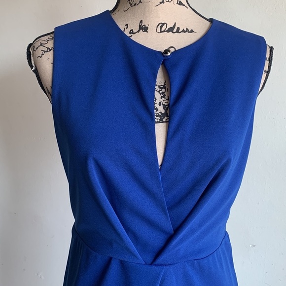 Gracia Royal Blue Shift Dress Size Medium NWT - Picture 4 of 12